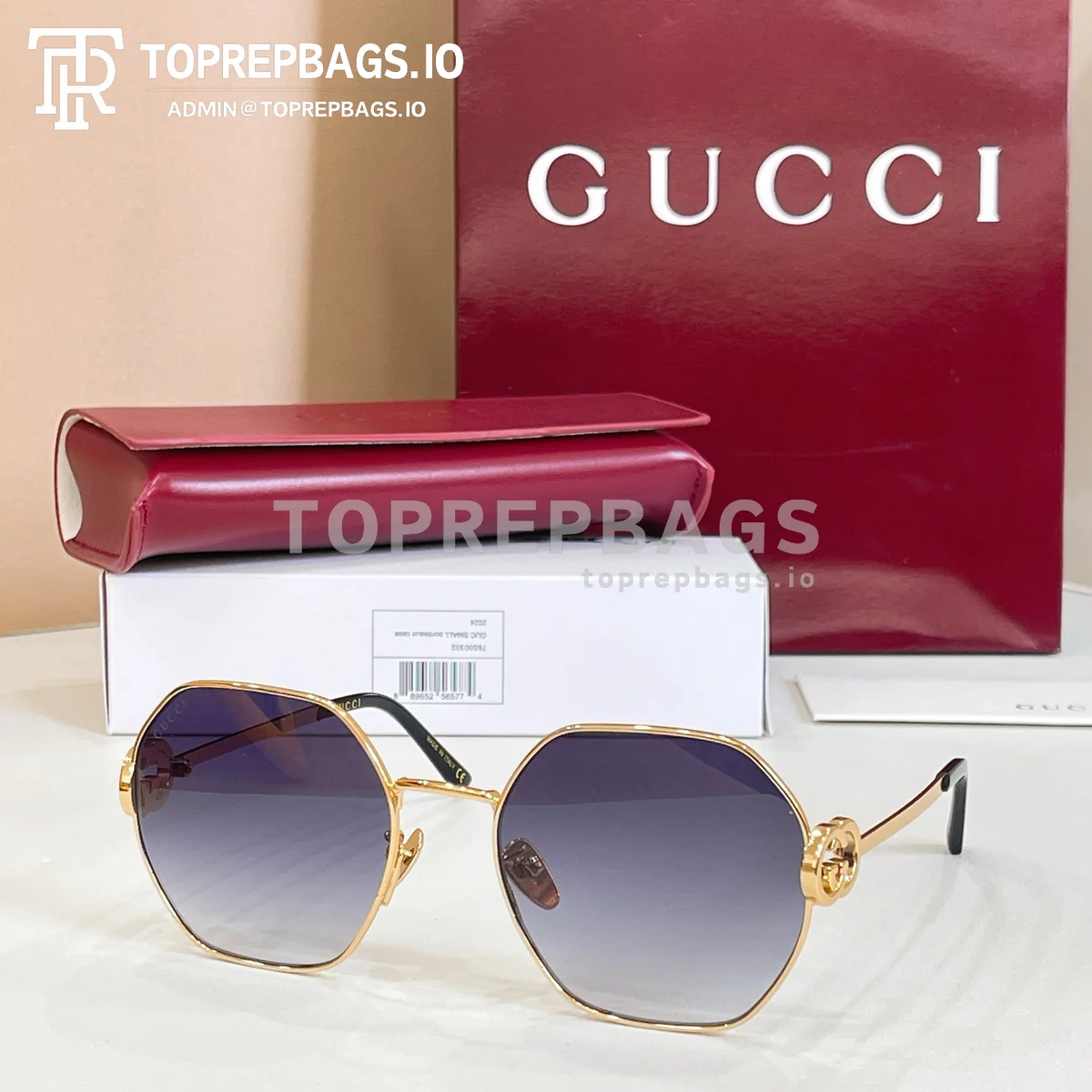 i1773643783232_4301_0_2 Gucci GG2046S Sunglasses in Brown