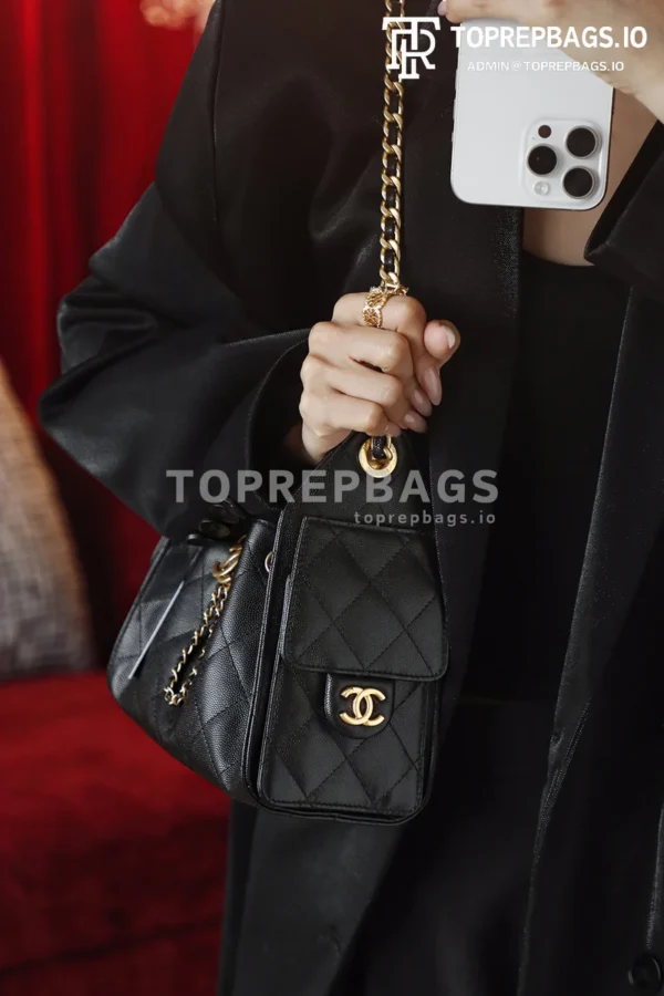 i1773651707107_7275_0_0 Chanel 25 Bag Mini in Black