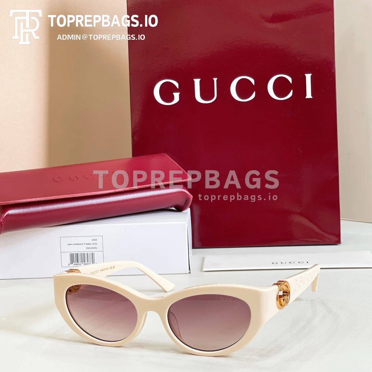 i1773728329073_9801_0_5 Gucci GG1409 Sunglasses in Tortoiseshell