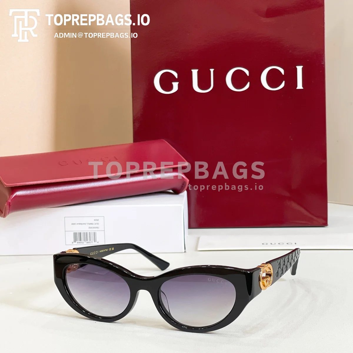 i1773728329078_9360_0_3 Gucci GG1409 Sunglasses in Tortoiseshell