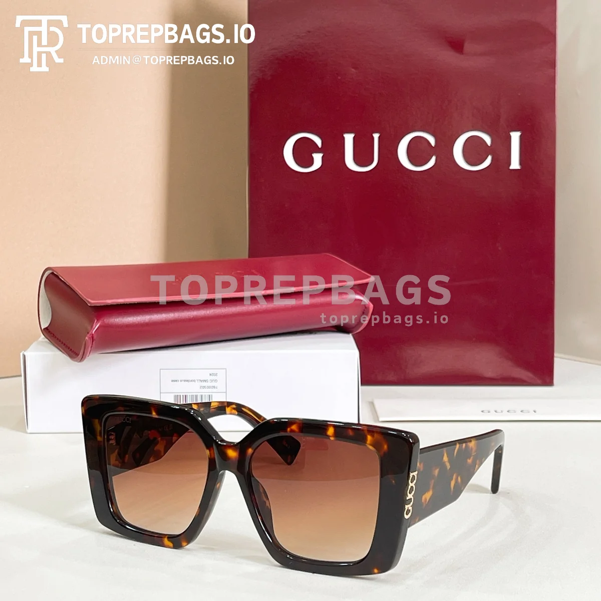 i1774160391150_5387_0_4 Gucci GG2039S Sunglasses in Tortoiseshell