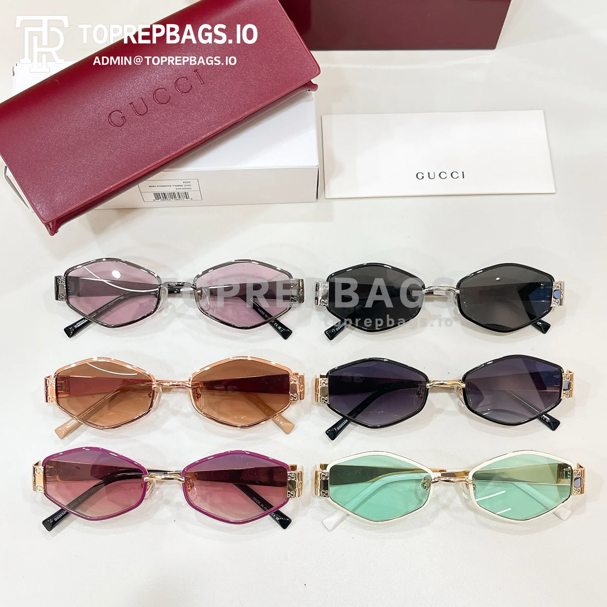 i1774178074338_2393_0_7 Gucci GG2032SK Sunglasses in Green