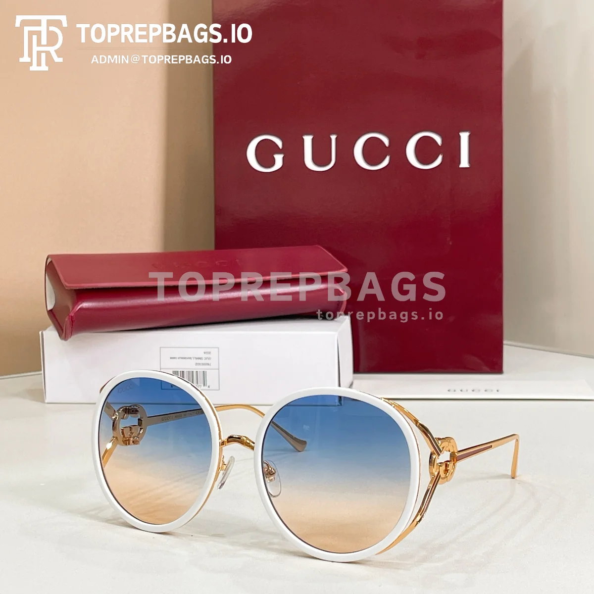 i1774945352679_2898_0_0 Gucci GG1622 Sunglasses in White