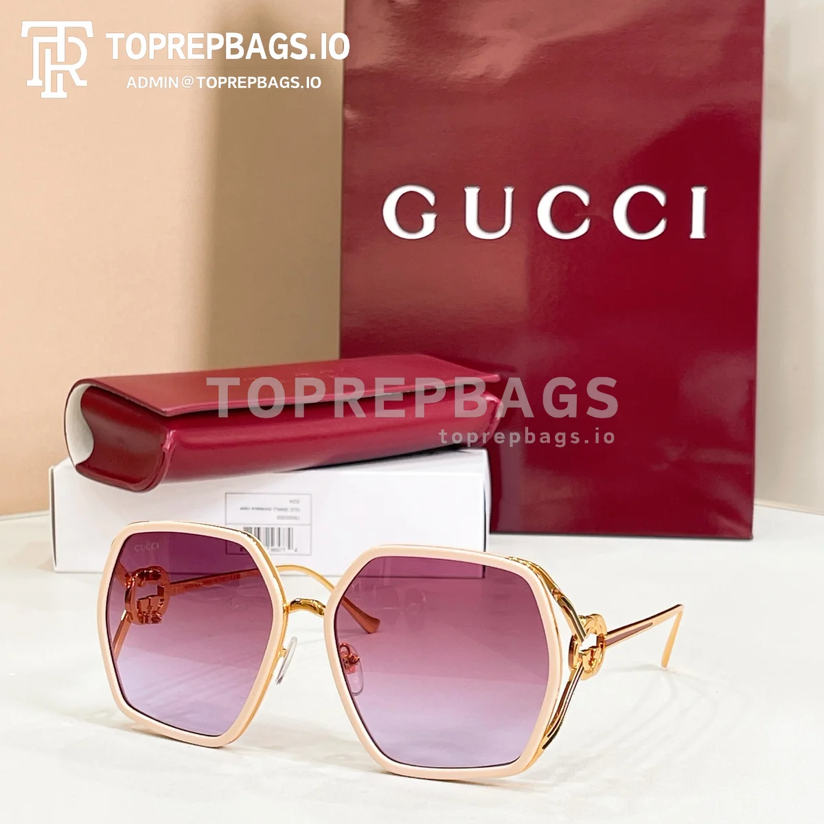 i1775719409657_8238_0_0 Gucci GG1621 Sunglasses in Pink