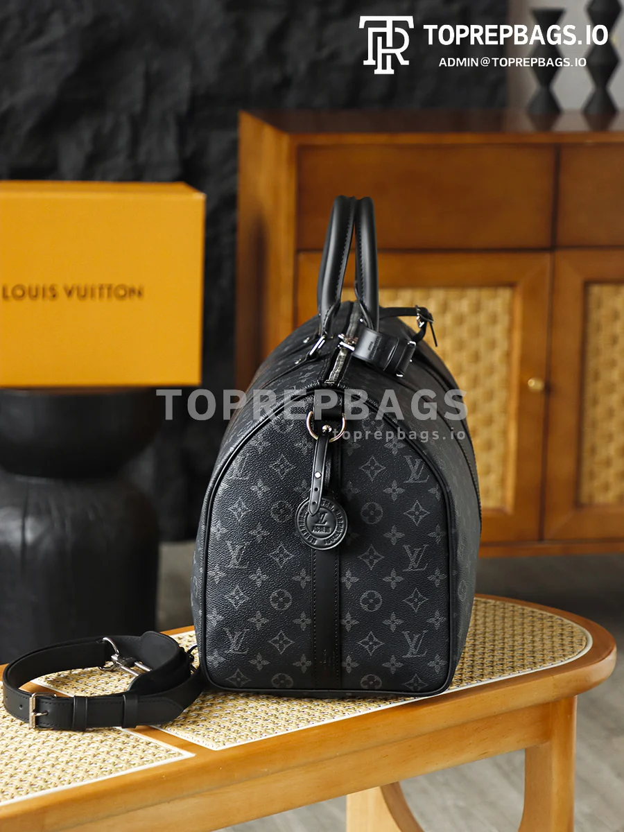 i1776404133790_2196_0_8 Louis Vuitton Keepall Bandouliere in Black