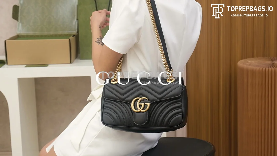o1621678507_2910 Gucci GG Marmont in Black