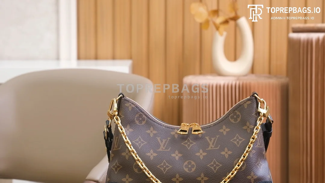 o1653911496_3547 Louis Vuitton Boulogne Hobo in Brown