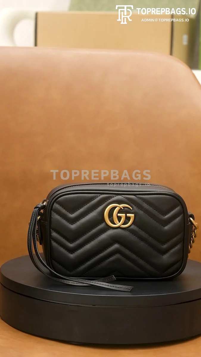 o1656265363_9404 Gucci GG Marmont Camera Bag in Black