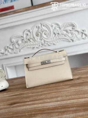 Home Hermes Kelly in White