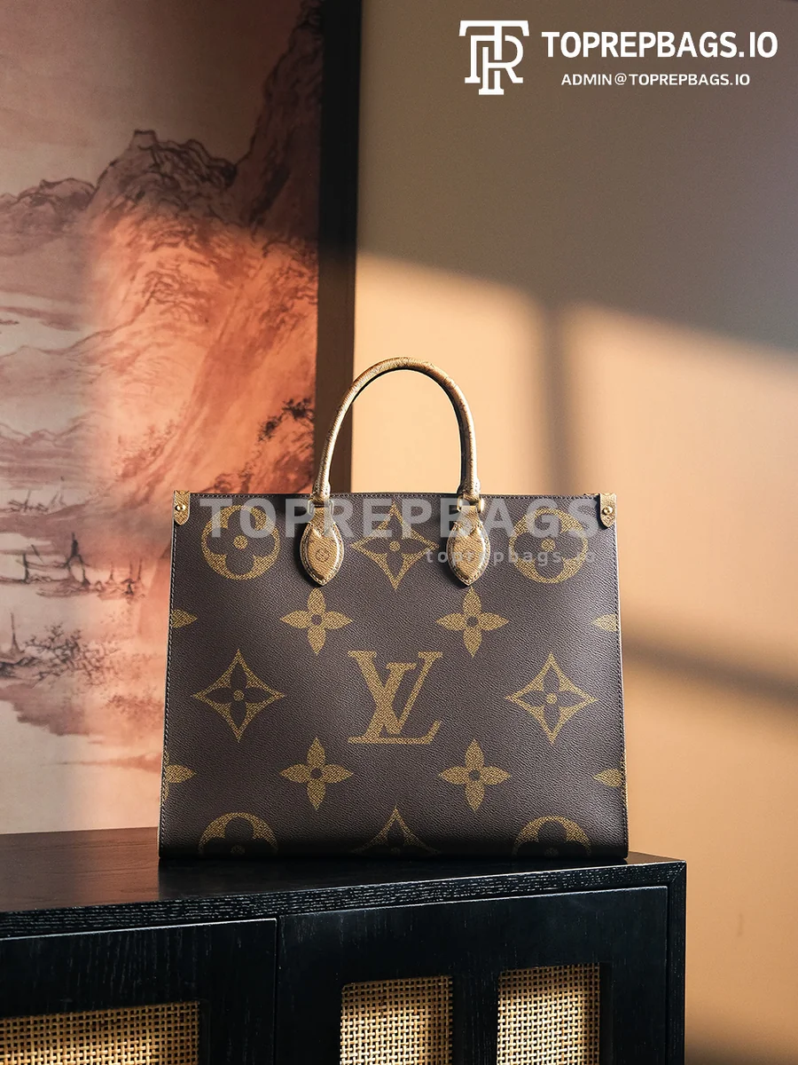 a1730617101922_1222 Louis Vuitton Onthego GM in Brown