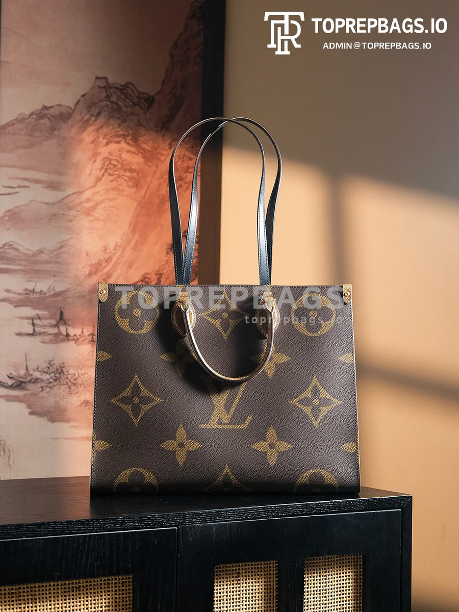 a1730617102745_5052 Louis Vuitton Onthego GM in Brown