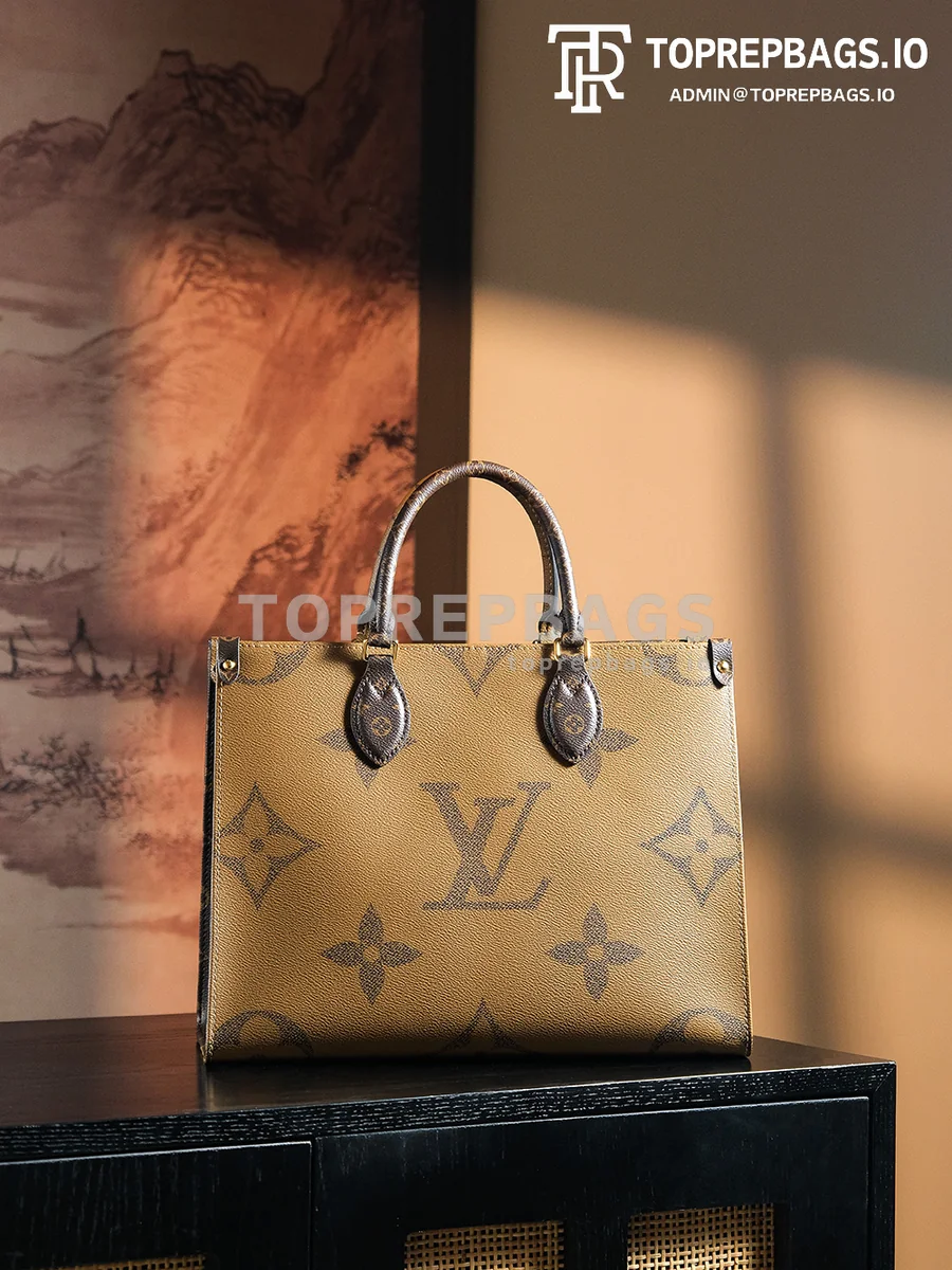 a1730617445042_0741 Louis Vuitton OnTheGo MM in Brown