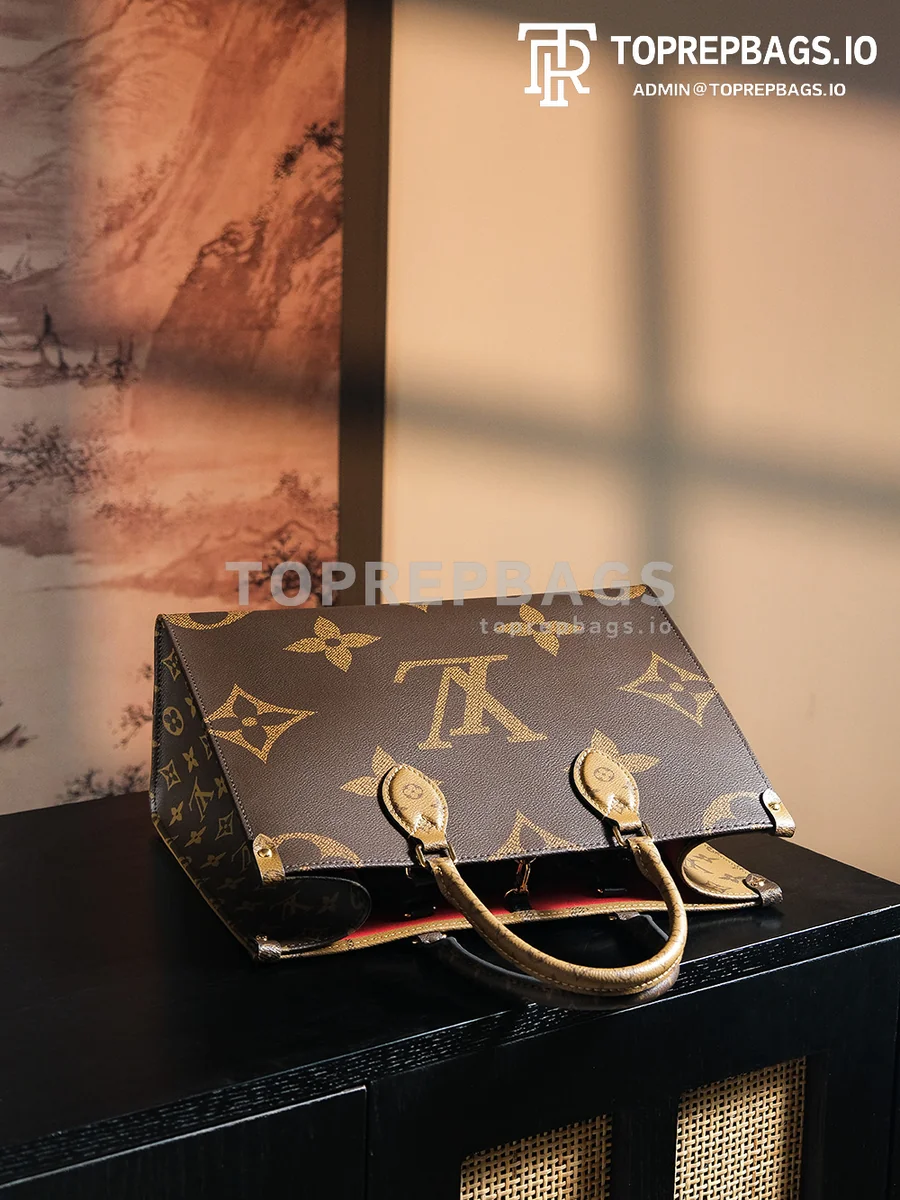 a1730617446138_8030 Louis Vuitton OnTheGo MM in Brown
