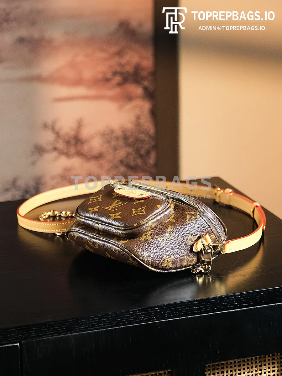 a1731153190358_5407 Louis Vuitton Mini Bumbag in Brown