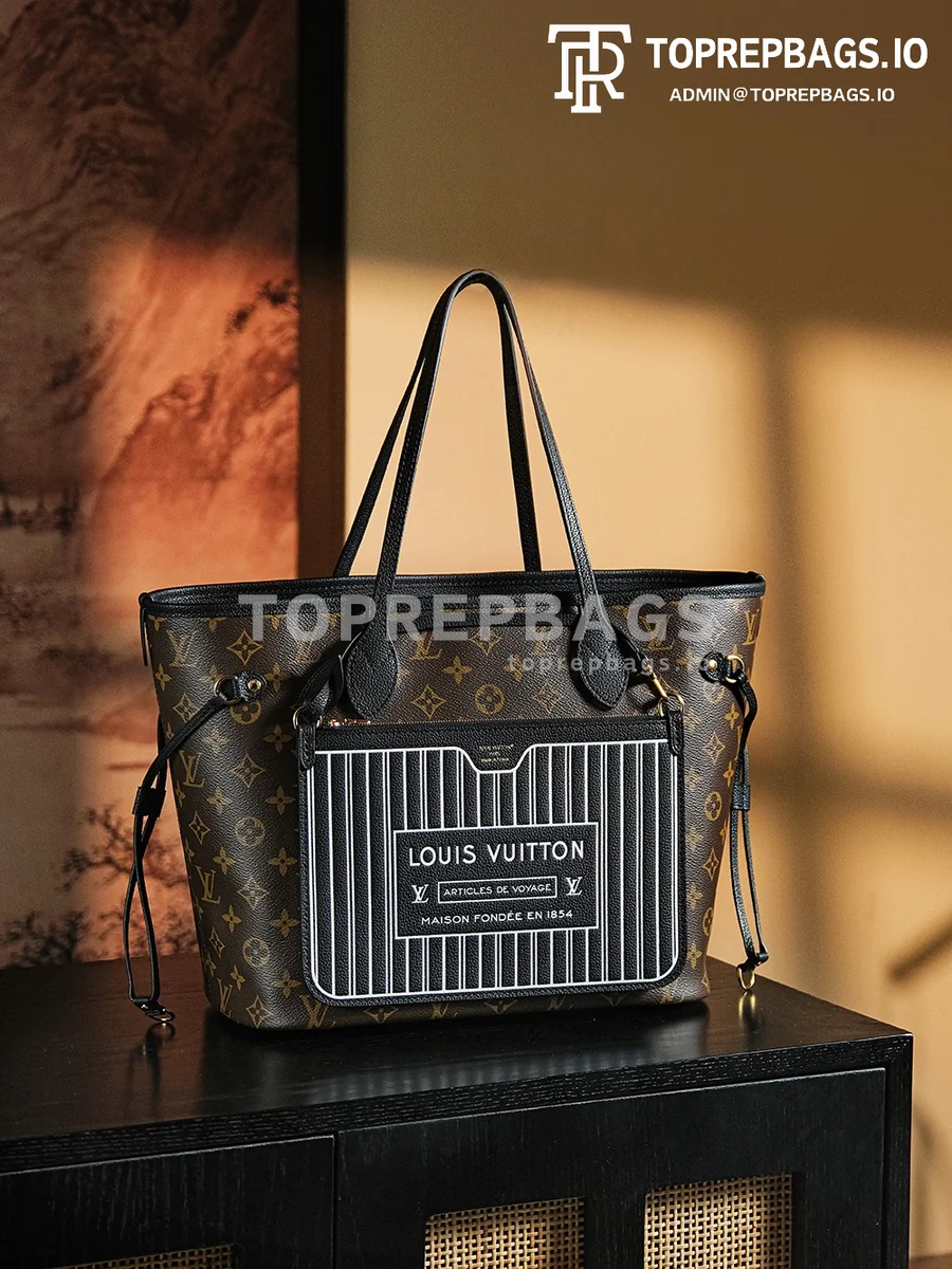 a1736173261539_1661 Louis Vuitton Neverfull in Brown