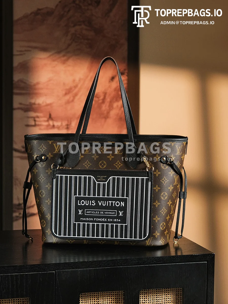 a1736173261568_3857 Louis Vuitton Neverfull in Brown