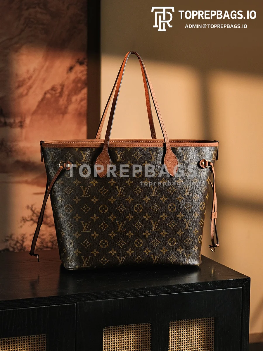 a1736173697887_3451 Louis Vuitton Neverfull in Brown