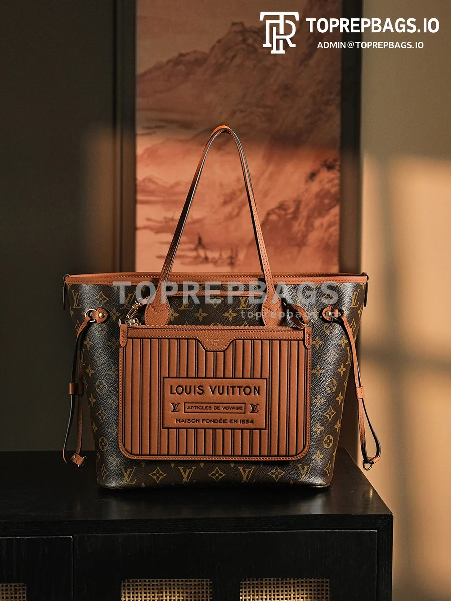 a1736173697909_6252 Louis Vuitton Neverfull in Brown
