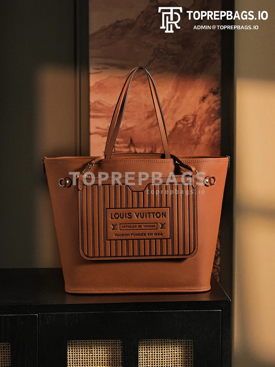 a1736173697928_2350 Louis Vuitton Neverfull in Brown