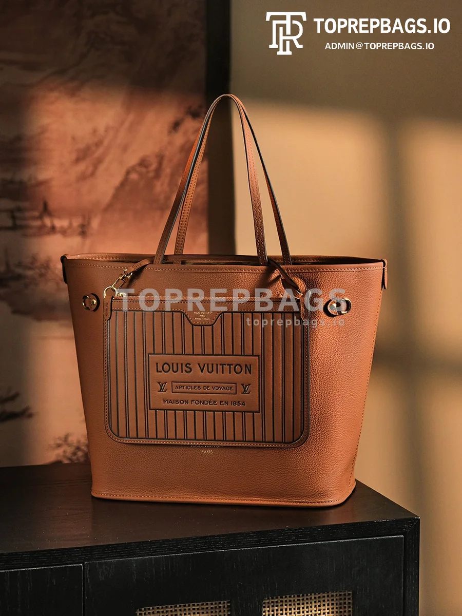 a1736173699784_3231 Louis Vuitton Neverfull in Brown