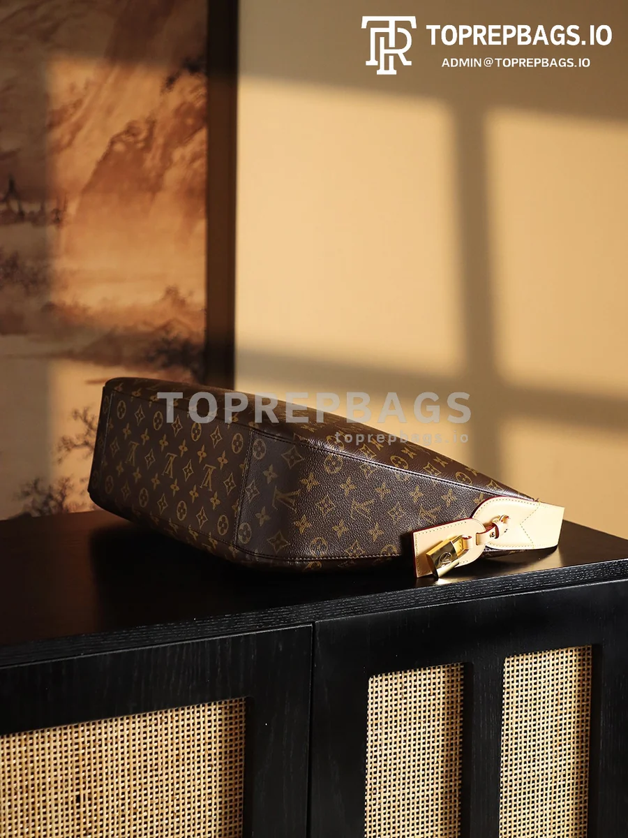 a1736409229287_3342 Louis Vuitton Slouchy MM Hobo in Brown