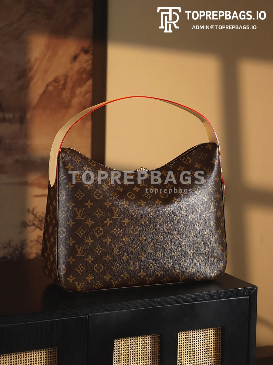 a1736409366043_4061 Louis Vuitton Slouchy MM Hobo in Brown