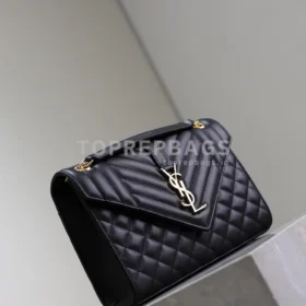 YSL Envelope Medium in Black
