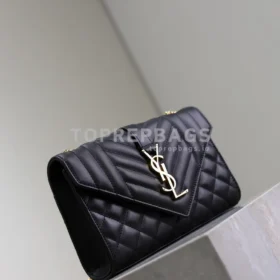 YSL Envelope Small in Black