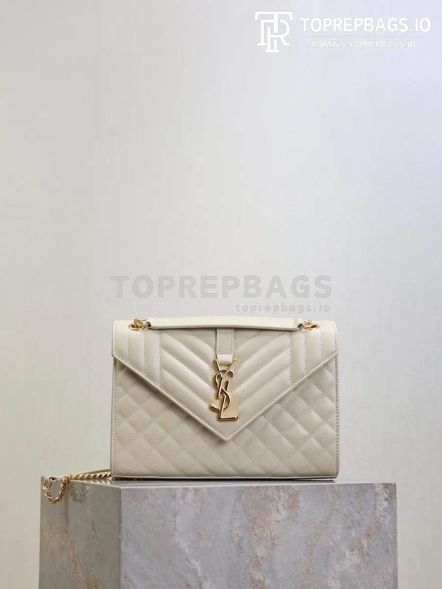 cmp_i1761556593300_2951_0_0 YSL Envelope Medium in White