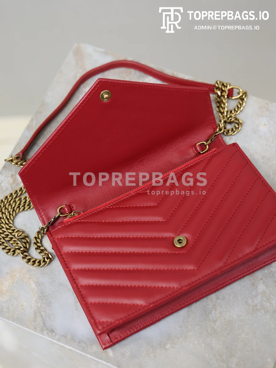 cmp_i1767778705653_4900_0_7 YSL Envelope Wallet On Chain Small in Red