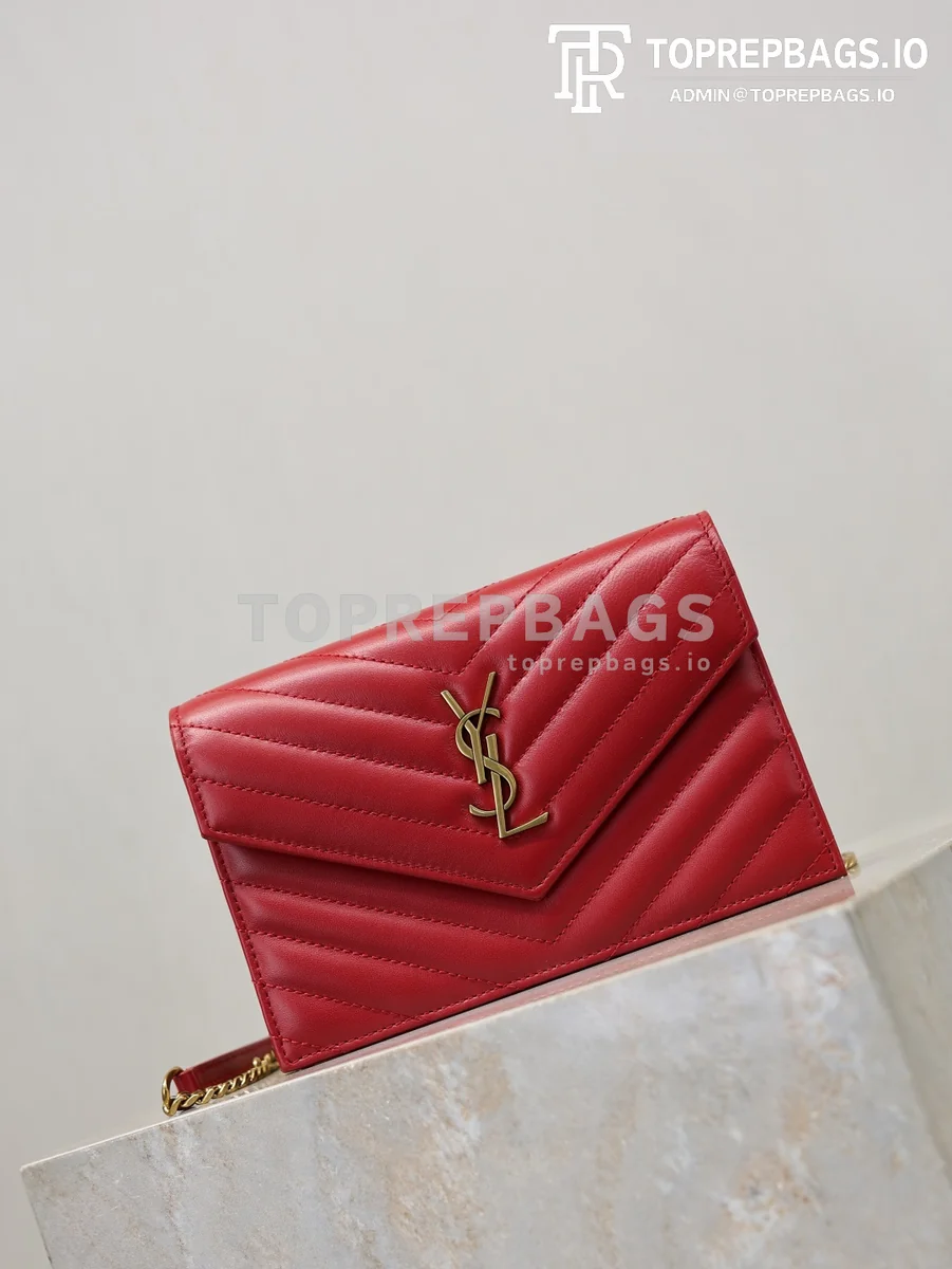 cmp_i1767778707338_6484_0_1 YSL Envelope Wallet On Chain Small in Red