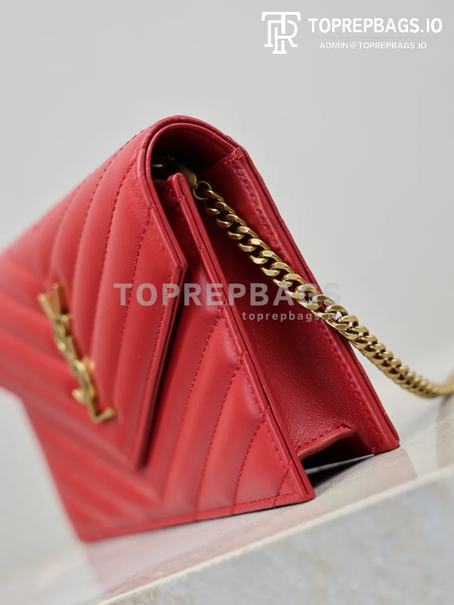 cmp_i1767778710259_5089_0_3 YSL Envelope Wallet On Chain Small in Red