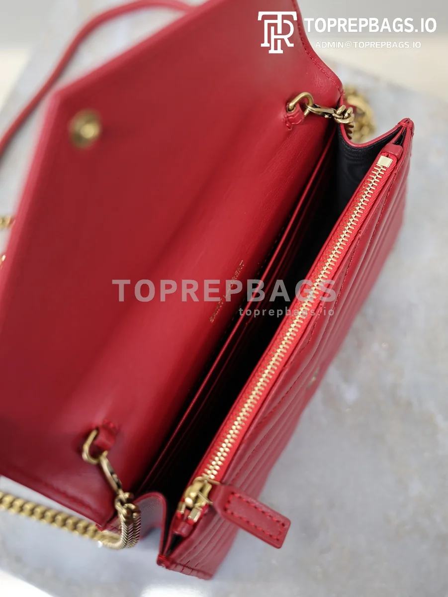 cmp_i1767778710399_8300_0_8 YSL Envelope Wallet On Chain Small in Red