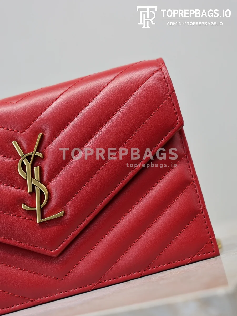 cmp_i1767778739254_4935_0_0 YSL Envelope Wallet On Chain Small in Red
