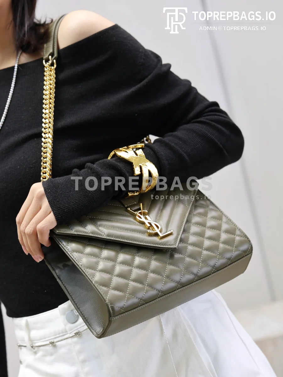 cmp_i1767780535352_718_0_3 YSL Envelope Medium in Green