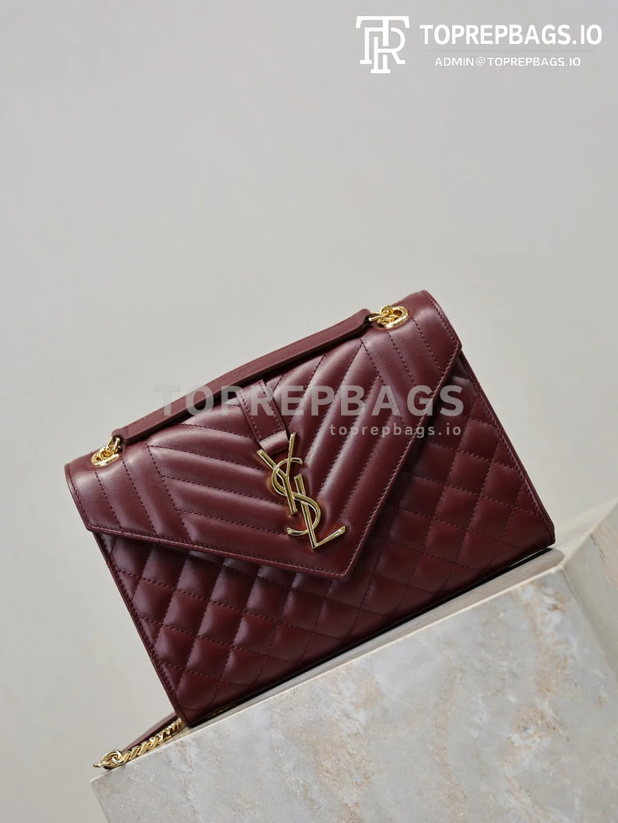 cmp_i1767781379169_7786_0_1 YSL Envelope Medium in Burgundy
