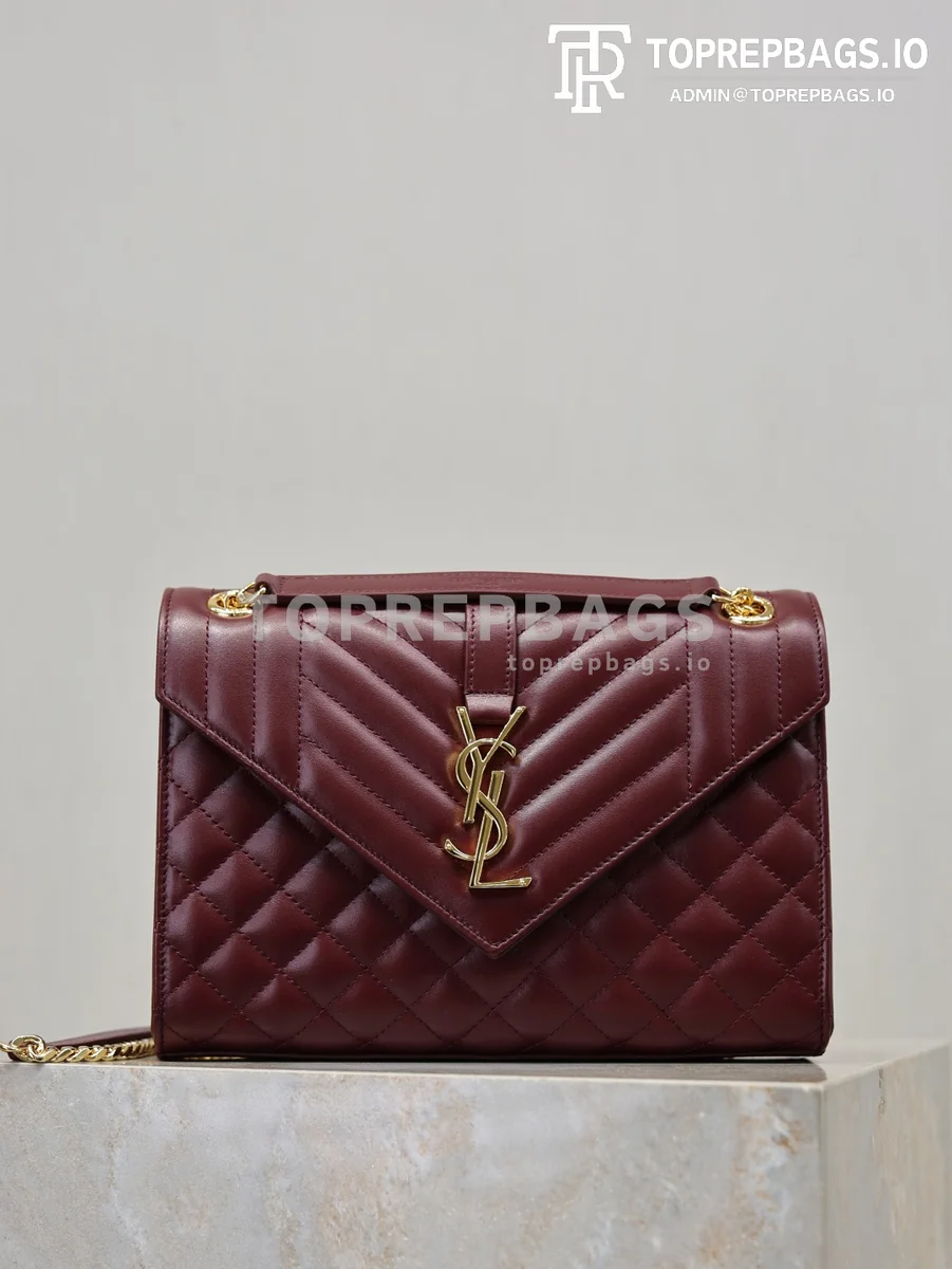 cmp_i1767781380447_7426_0_0 YSL Envelope Medium in Burgundy