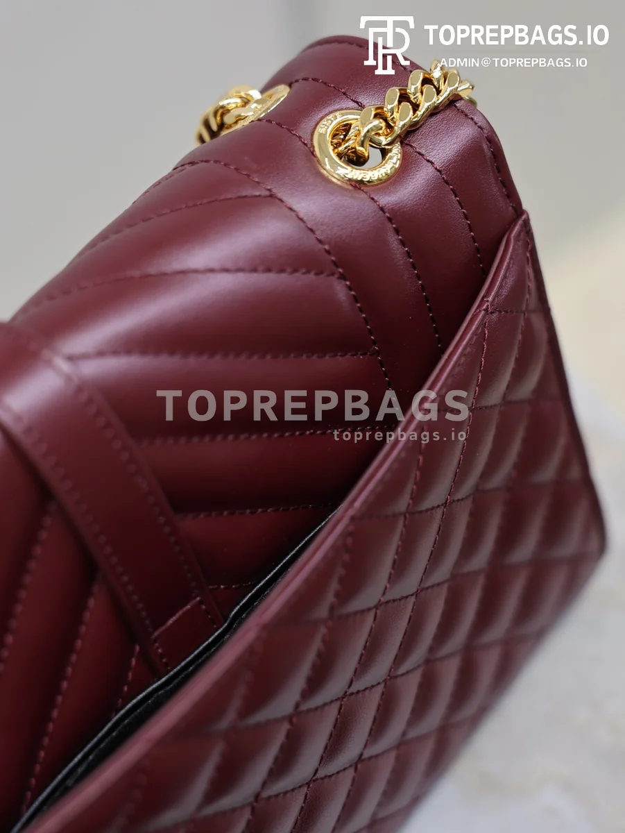 cmp_i1767781410874_6194_0_3 YSL Envelope Medium in Burgundy