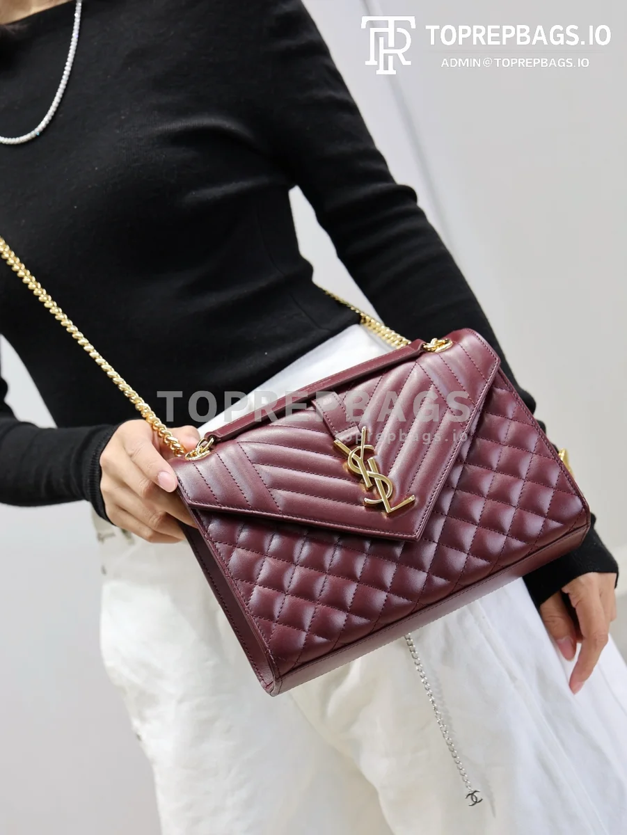 cmp_i1767781426377_4157_0_3 YSL Envelope Medium in Burgundy