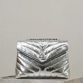 cmp_i1769675971897_9313_0_0 YSL Loulou 494699 Calfskin Leather Silver-tone Hardware Shoulder Bag detailed product image