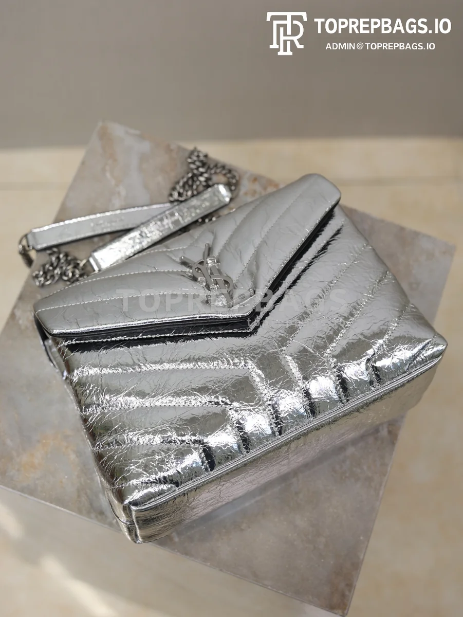 cmp_i1769675971928_3909_0_5 YSL Loulou 494699 Calfskin Leather Silver-tone Hardware Shoulder Bag detailed product image