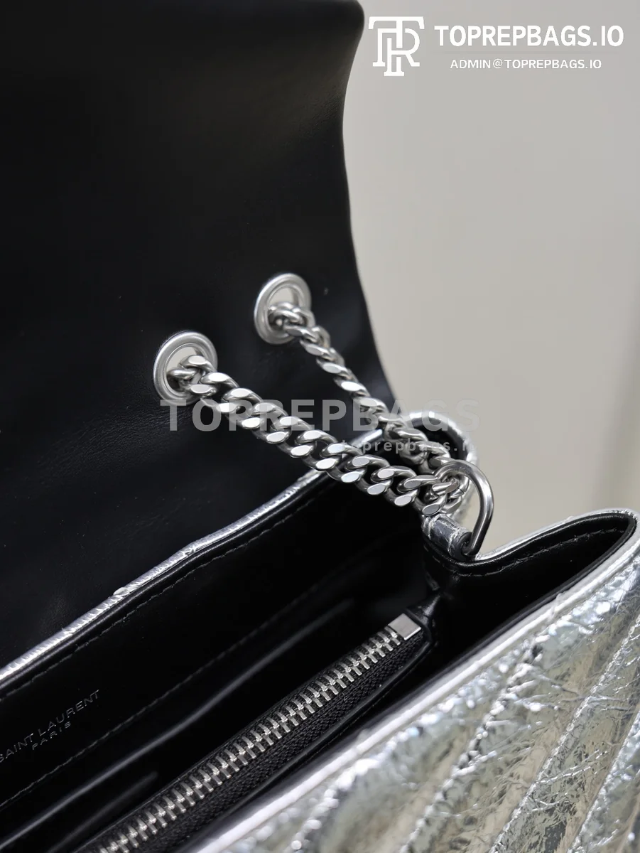 cmp_i1769676016031_2064_0_5 YSL Loulou 494699 Calfskin Leather Silver-tone Hardware Shoulder Bag detailed product image