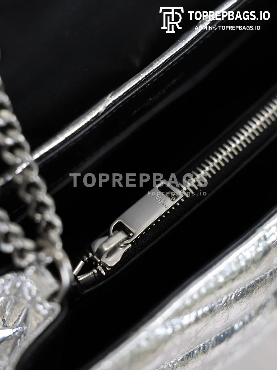 cmp_i1769676023278_818_0_8 YSL Loulou 494699 Calfskin Leather Silver-tone Hardware Shoulder Bag detailed product image