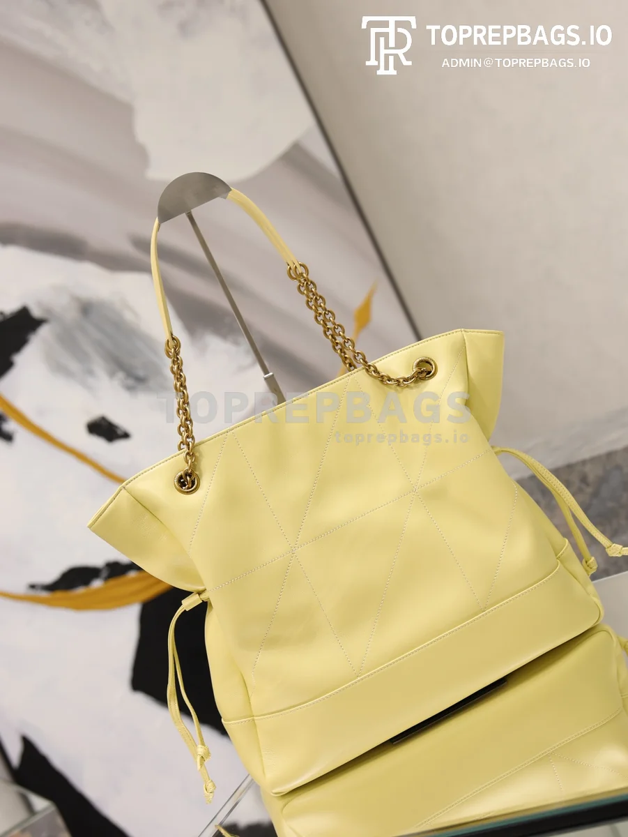 cmp_i1778829360691_9471_0_6 YSL Jamie 4.3 Large Pochon Bucket in Yellow