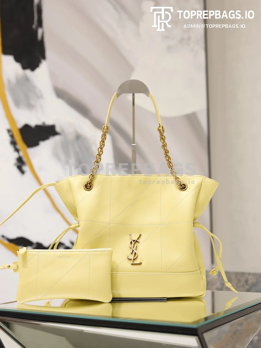 cmp_i1778829816311_2763_0_0 YSL Jamie 4.3 Pochon Small Bucket in Yellow