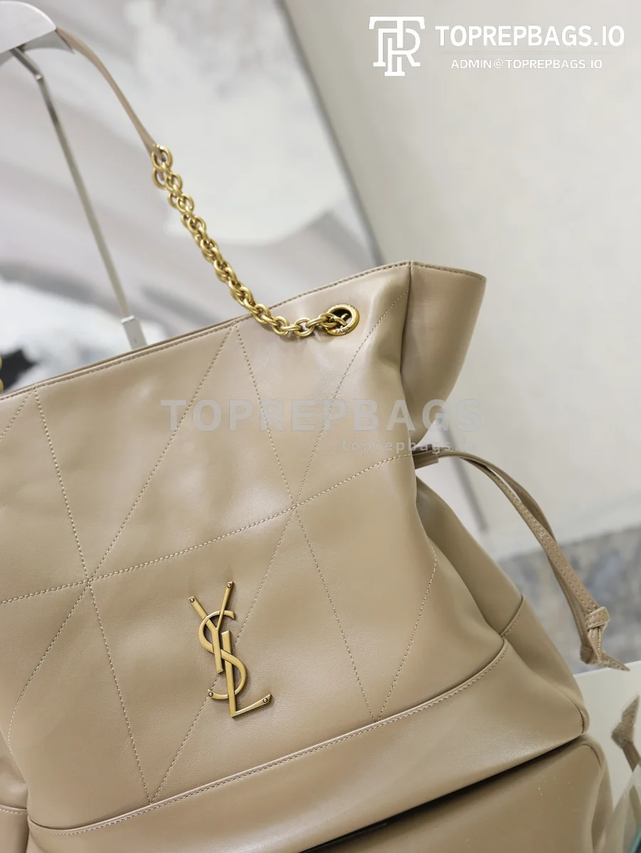cmp_i1778830415136_1495_0_2 YSL Jamie 4.3 Large Pochon Bucket in Beige