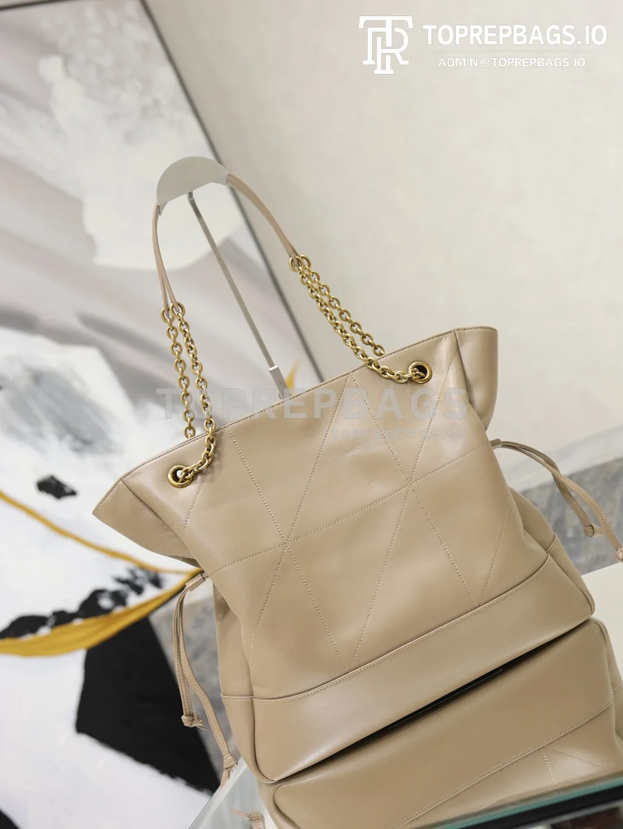 cmp_i1778830420555_4111_0_6 YSL Jamie 4.3 Large Pochon Bucket in Beige