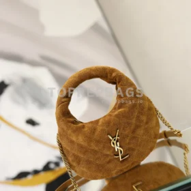 YSL Icare Mini Hobo in Brown