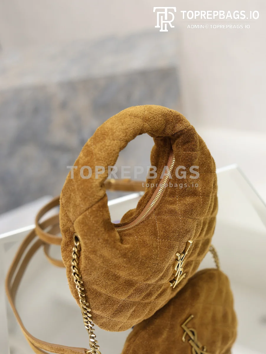 cmp_i1778833922251_2113_0_5 YSL Icare Mini Hobo in Brown