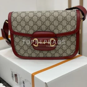 Gucci 1955 Horsebit Saddle in Beige